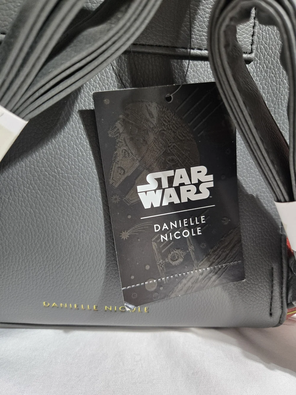 NWT Danielle Nicole x Star Wars Boba Fett Mini Backpack Purse Faux Leather - Picture 7 of 7